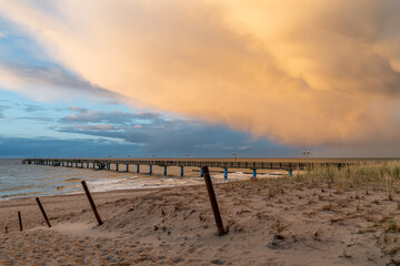 Fototapeta premium storm over the sea