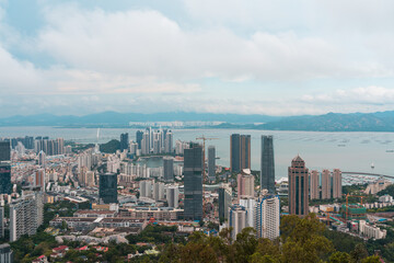 Obraz premium shenzheng city sky line 