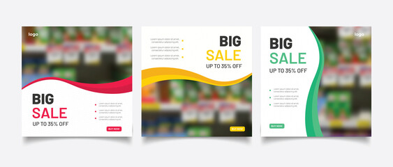 Big sale concept banner template design. Discount abstract promotion layout poster. Super sale vector illustration. 