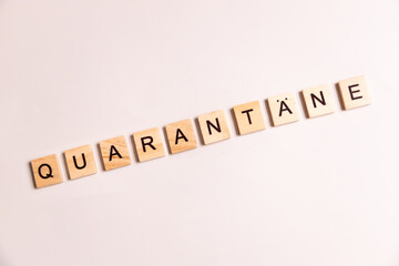 Quarantäne, Deutschland, letters, Buchstaben, Holz