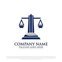 Professional legal consultant logo vector illustrations