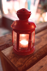 Red Christmas lantern.