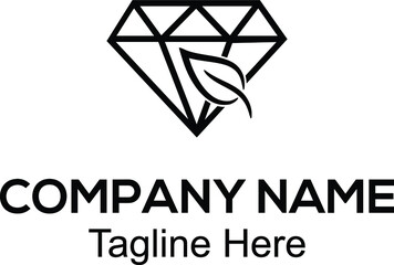 Diamond, Jewelry With Tea/Leaf Logo