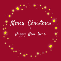 Naklejka na ściany i meble Christmas and New Years dark background with Christmas Tree. abstract christmas tree with stars. christmas greeting card. Vector EPS 10.