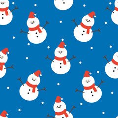 Seamless pattern with cartoon christmas accessories. for fabric print, textile, gift wrapping paper. colorful vector for kids, flat style