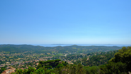 Fototapeta premium View on the countryside in Provence during summer