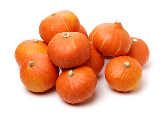 Obraz premium pumpkins on a white background