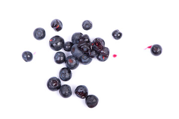 Heap of blueberry isolated