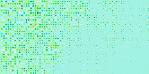 Light Blue, Green vector pattern with spheres.