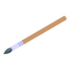 Writing pencil icon. Isometric of writing pencil vector icon for web design isolated on white background