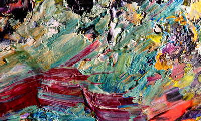  Abstract oil painting on canvas . background wallpaper. Modern motif visual art . Trendy hand...