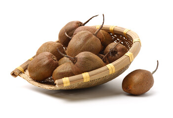 kiwi fruit on white background