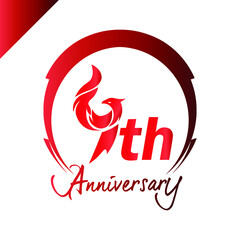 4th. Anniversary design template. 4th anniversary emblem for celebration, invitation card, and greeting card.
