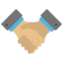
Hand shaking representing concept of partnership
