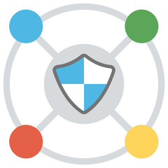 
Network integrity representing network security concept 
