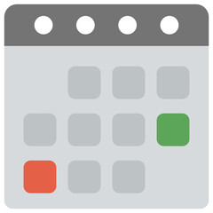 
Wall Calendar icon design, planning concept
