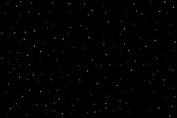 Huge clusters of stars in the dark sky. Black background. Vector illustration. Backdrop for design