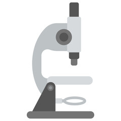 
Flat design of microscope icon, lab research 
