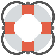 
flat icon design of lifebelt

