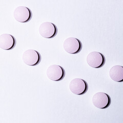 close up. packaging of tablets on a light background.