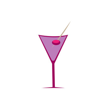 vector image of grape cocktail