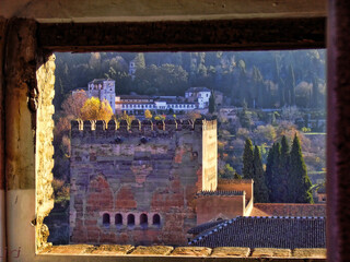 alhambra y generalife desde la alcazaba