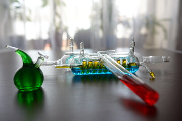glass small laboratory