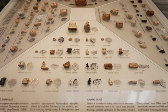 Animal seals probably bearing a symbolic significance for their owner, minoan culture, Heraklion Archaeological Museum, Crete