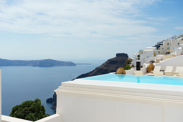 Obraz premium Piscina en Thira