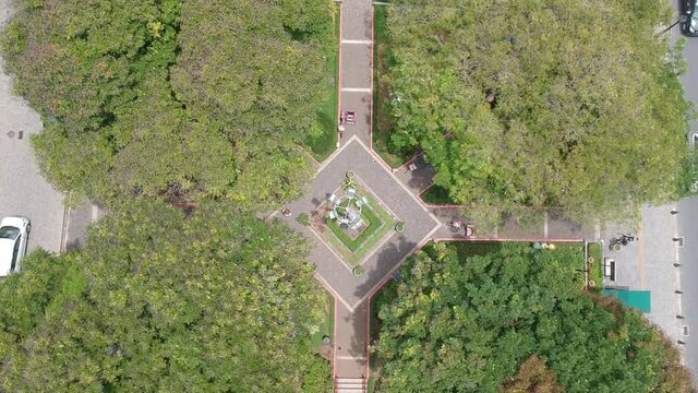 Aerial view Taman Sri Gunting, near Kota lama Semarang, Central Java, Indonesia