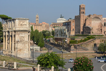 The old center of Roma on Italy