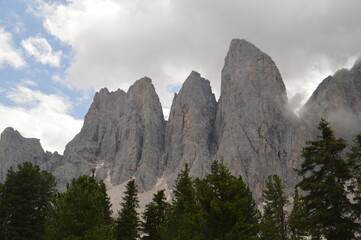 Hiking in the stunningly beautiful and dramatic mountains of South Tyrol in the Dolomites, Northern Italy