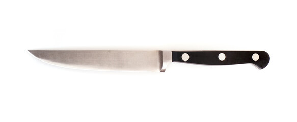 A sharp knife isolated on a white background