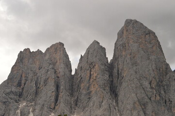 Hiking in the stunningly beautiful and dramatic mountains of South Tyrol in the Dolomites, Northern Italy