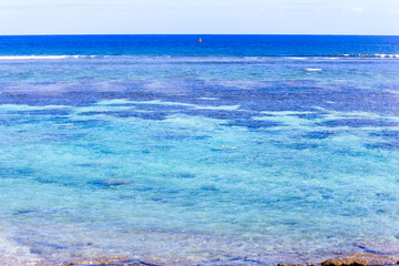 Obraz premium Lagon de Saint-Leu, île de la Réunion 
