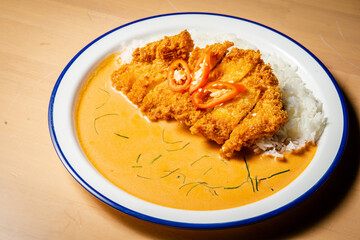 fried pork with japan curry