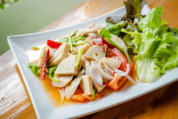 spicy vietnam sausace on lunch