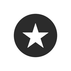 Star button vector icon