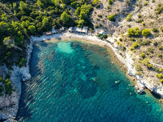 Cala Llentrisca beach, Ibiza.