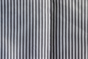 Striped fabric texture. White and gray textile background