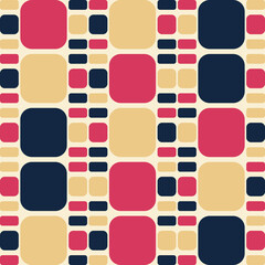 Retro geometric pattern vector, abstract retro background pattern. Vector
