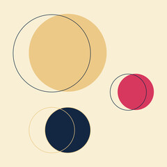 Retro geometric pattern vector, abstract retro background pattern. Vector