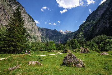 Fototapeta na wymiar Lake Königssee in Bavaria. Alps.