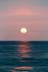 sunset on the sea