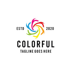 Colorful Circle Logo design Vector