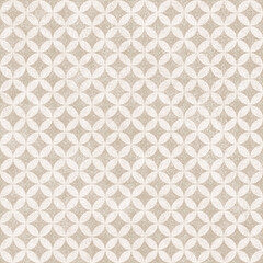 和柄・七宝繋ぎ（しっぽうつなぎ）のシームレスなパターンA　パステル画　