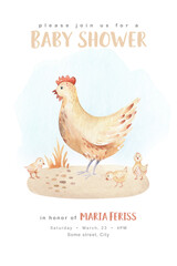 Farms animal isolated set. Cute domestic farm pets watercolor illustration. Chiken cartoon drawing.