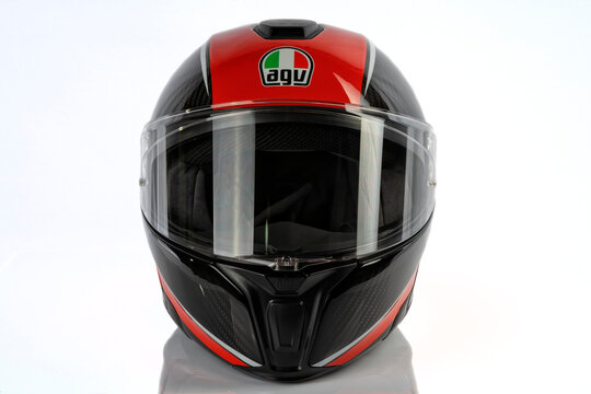 Sportmodular AGV Aero Carbon Red Motorcycle Modular Helmet