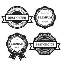 Collection of premium vector badges. vector illustration