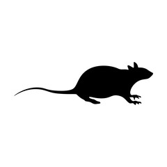 Rat, icon. Vector illustration on a white background.